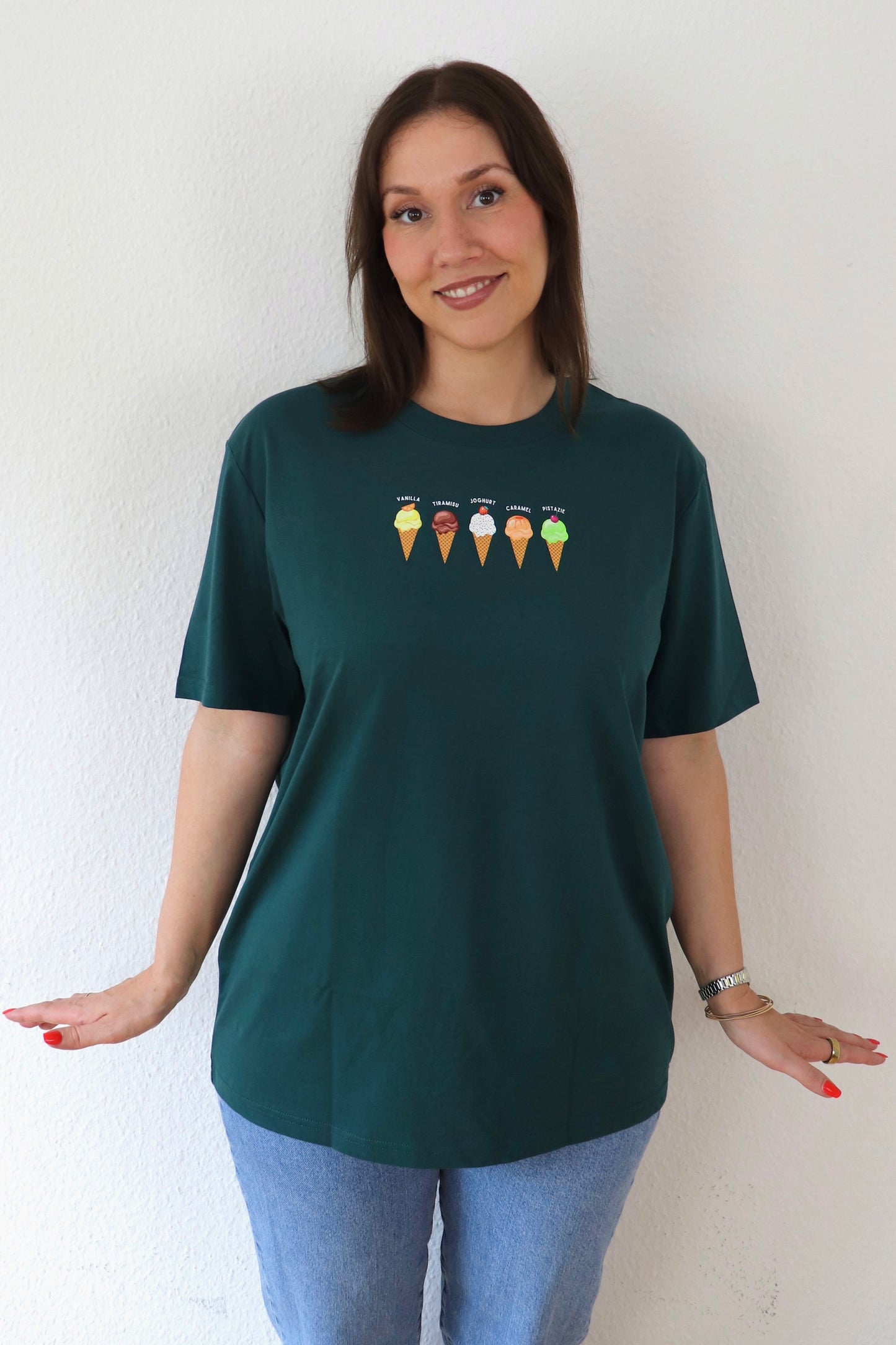 La Polcevitas Eisladen T-Shirt ohne Backprint in Glazed Green