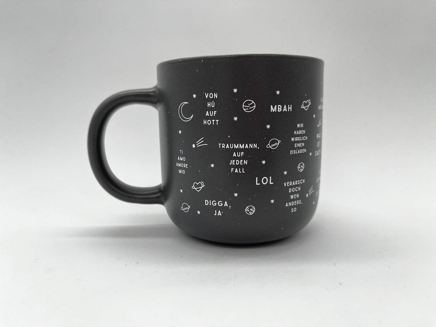 Tasse zum Glück - Schwarz - La Polcevita