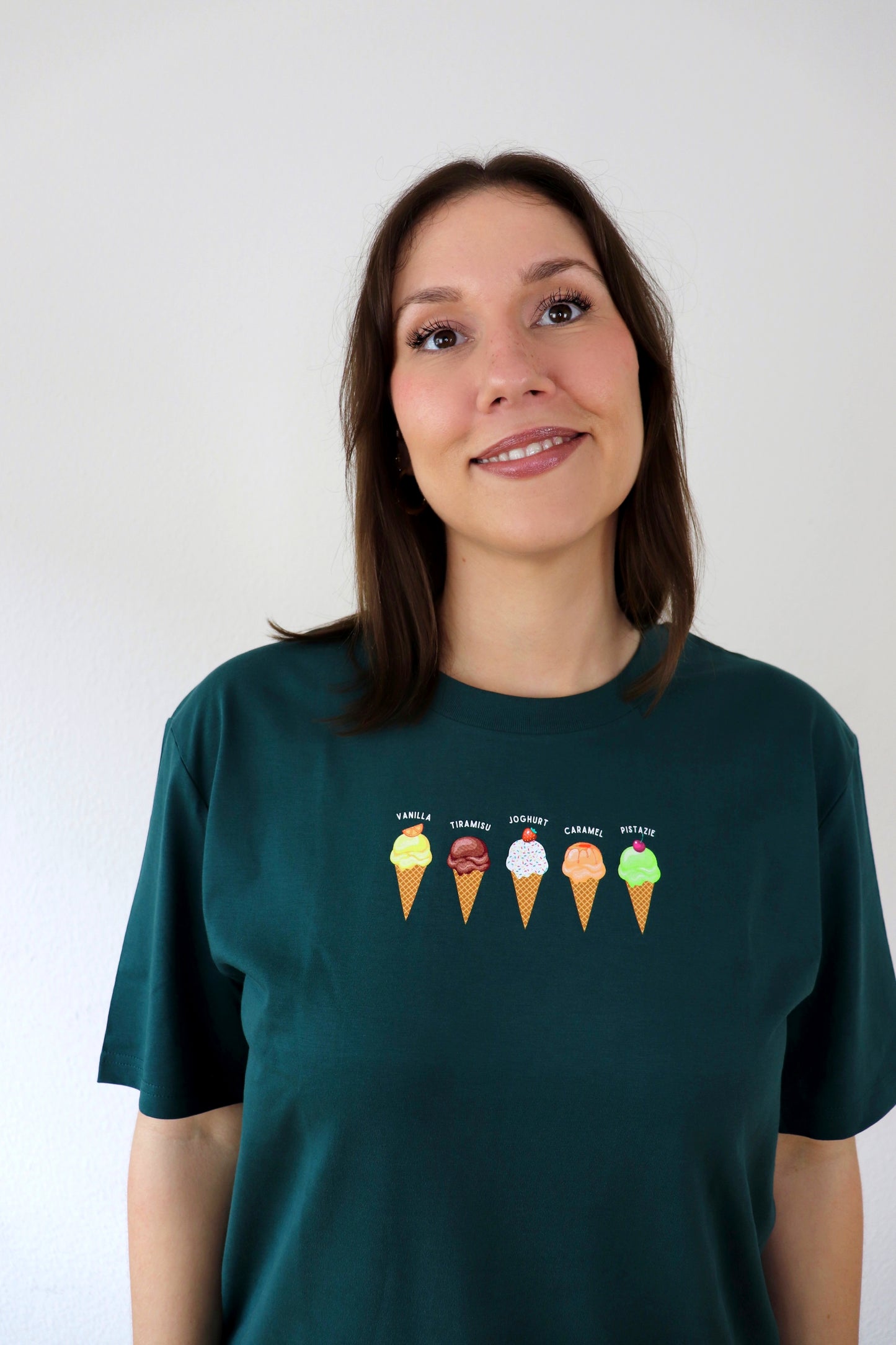 La Polcevitas Eisladen T-Shirt ohne Backprint in Glazed Green